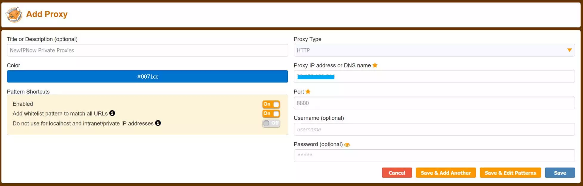 Setup Proxies in Mozila Firefox Foxy Proxy